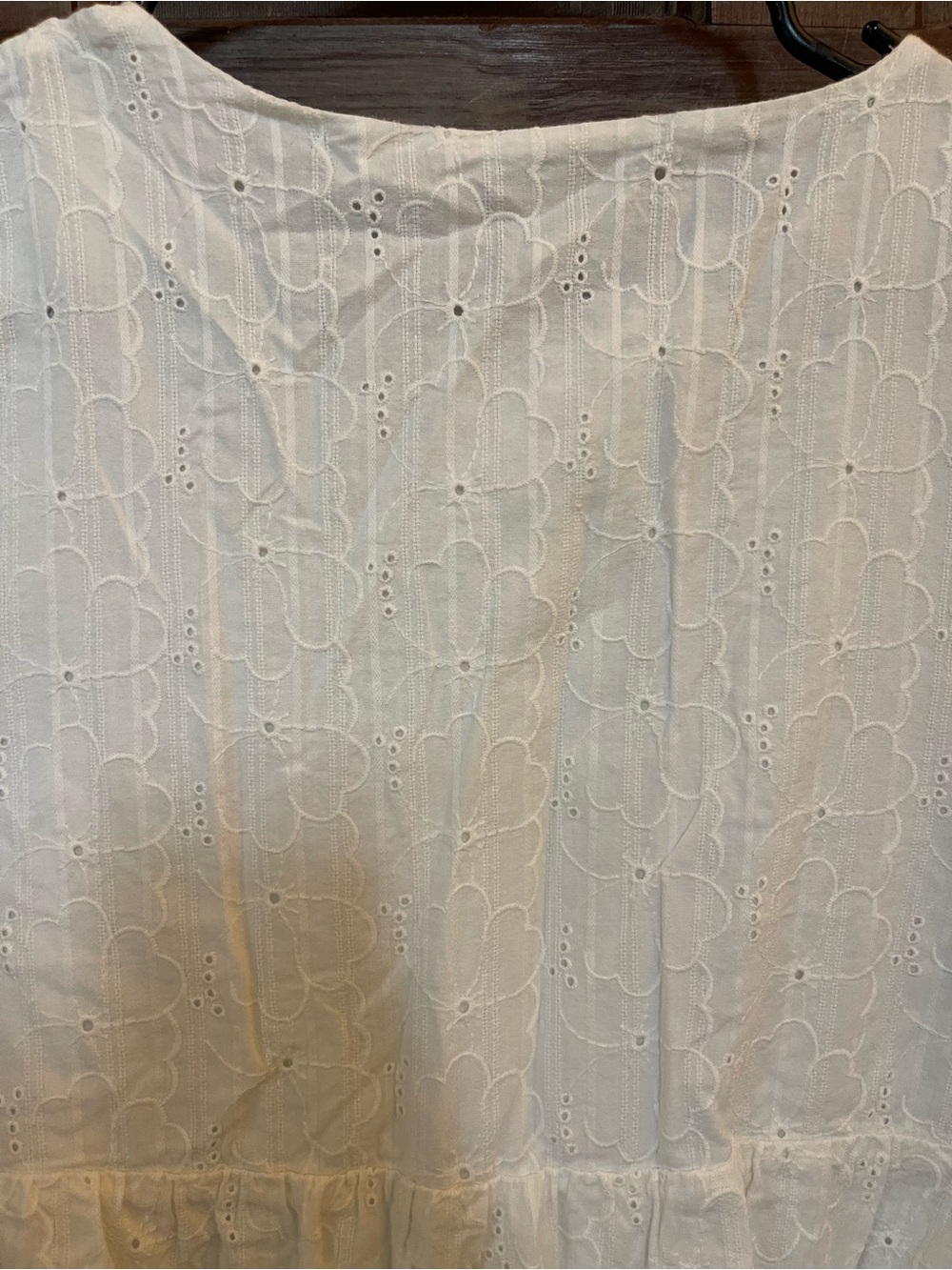 White Eyelet Short-Sleeve Dress by Madewell - Picture 5 of 5